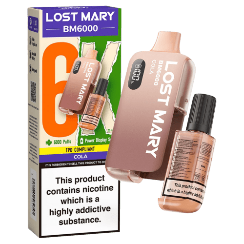 Lost Mary BM6000 Prefilled Disposable Vape Kit (Box of 5) - Mcr Vape Distro