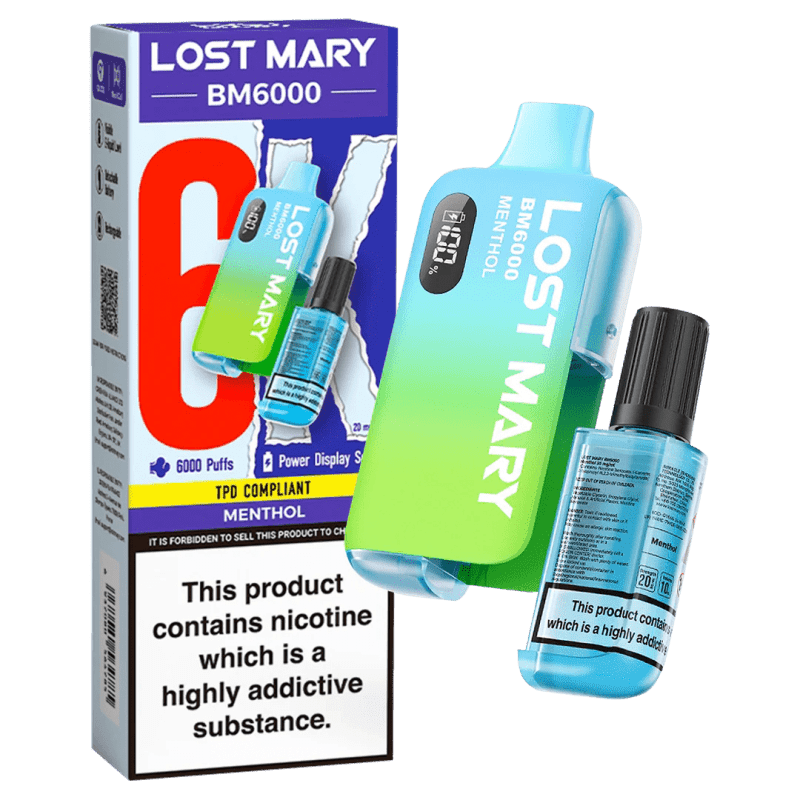 Lost Mary BM6000 Prefilled Disposable Vape Kit (Box of 5) - Mcr Vape Distro