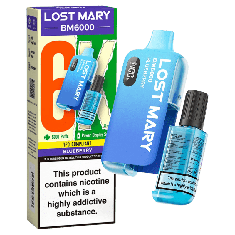 Lost Mary BM6000 Prefilled Disposable Vape Kit (Box of 5) - Mcr Vape Distro