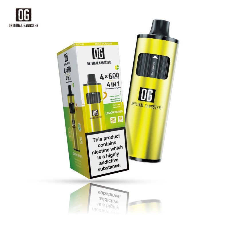 OG Original Gangster 2400 Puffs Disposable Vape 4 in 1 Device - Mcr Vape Distro