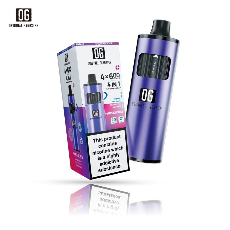 OG Original Gangster 2400 Puffs Disposable Vape 4 in 1 Device - Mcr Vape Distro