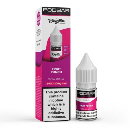 Podbar Salt 10ml E-liquids - Box of 10 - Mcr Vape Distro