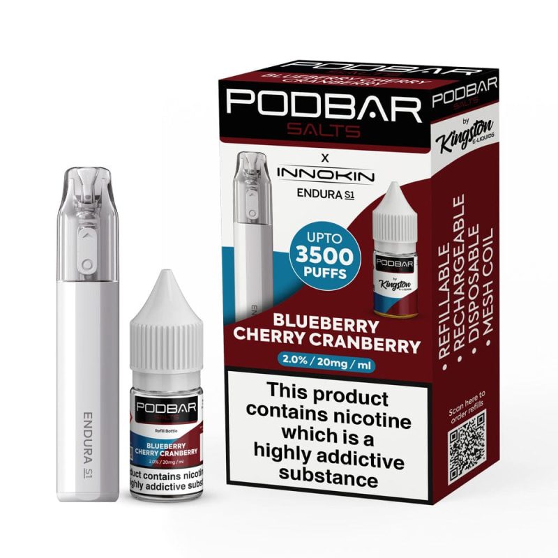 Podbar Salts + Innokin Endura S1 Pod Kit - Twin Pack - Mcr Vape Distro