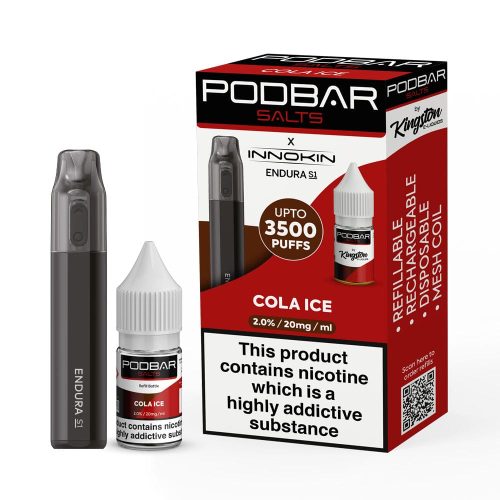 Podbar Salts + Innokin Endura S1 Pod Kit - Twin Pack - Mcr Vape Distro