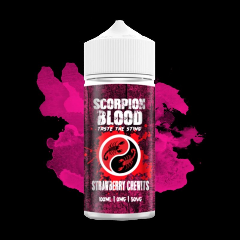 scorpion blood strawberry chewits e liquid 100ml mcr vape distro 705910