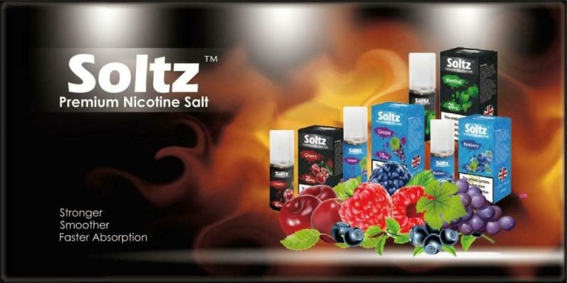 soltz premium red a 10ml nic salt pack of 5 mcr vape distro 792465