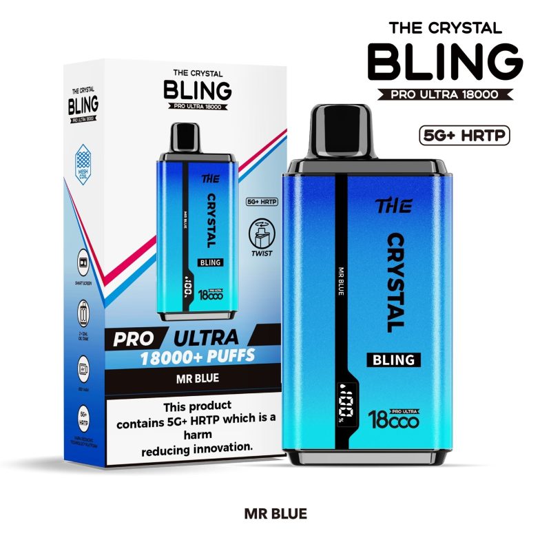 The Crystal Bling Pro Ultra 18000 Disposable Vape - Mcr Vape Distro