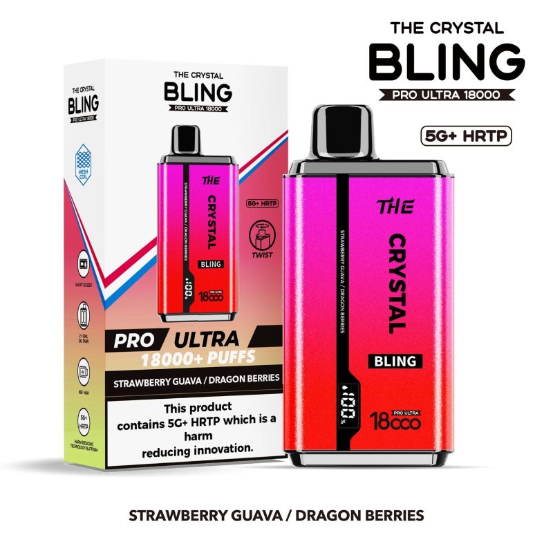 The Crystal Bling Pro Ultra 18000 Disposable Vape - Mcr Vape Distro