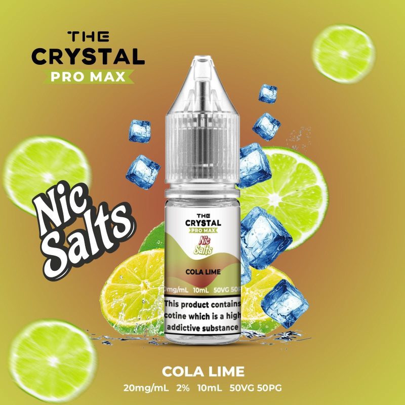 The Crystal Pro Max Vape Nic Salts 10ml - Box of 10 - Mcr Vape Distro