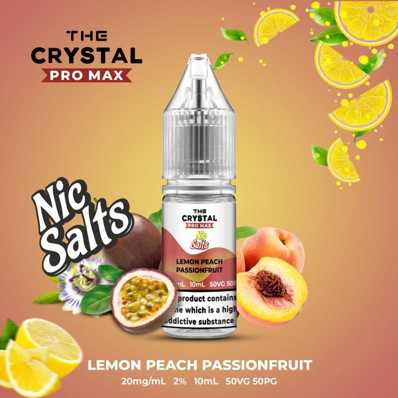 The Crystal Pro Max Vape Nic Salts 10ml - Box of 10 - Mcr Vape Distro