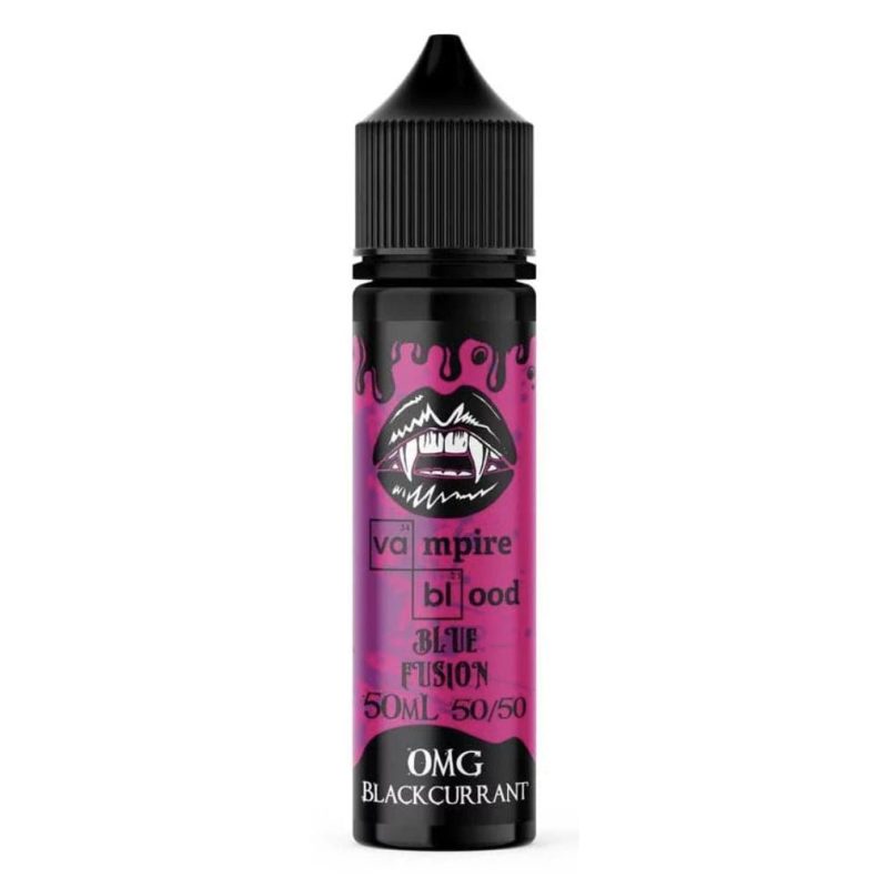 vampire blood blue fusion blackcurrant 50ml mcr vape distro 813163