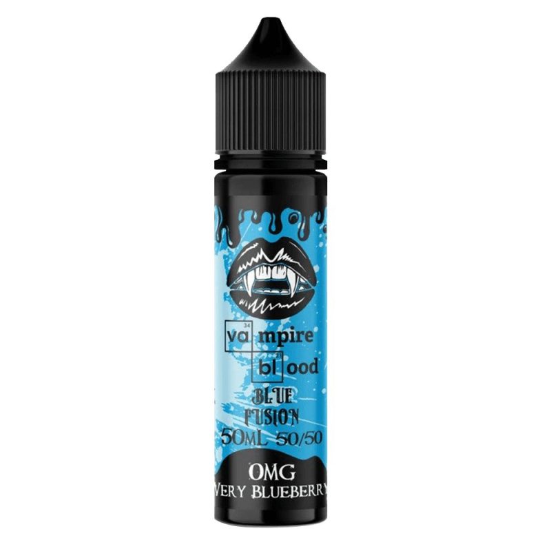 vampire blood blue fusion very blueberry 50ml mcr vape distro 717571