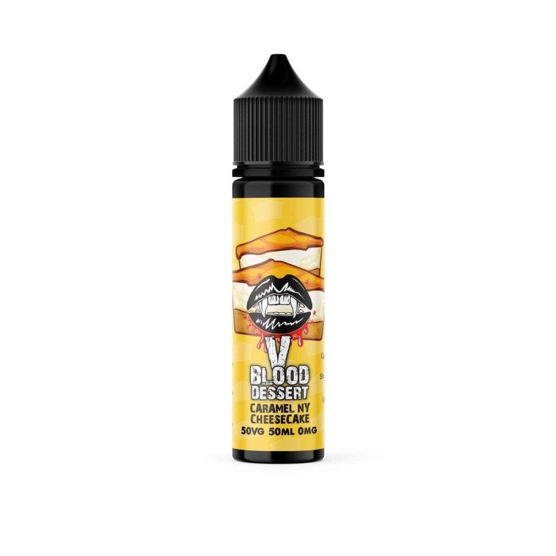 vampire blood dessert caramel ny cheesecake 50ml mcr vape distro 713144