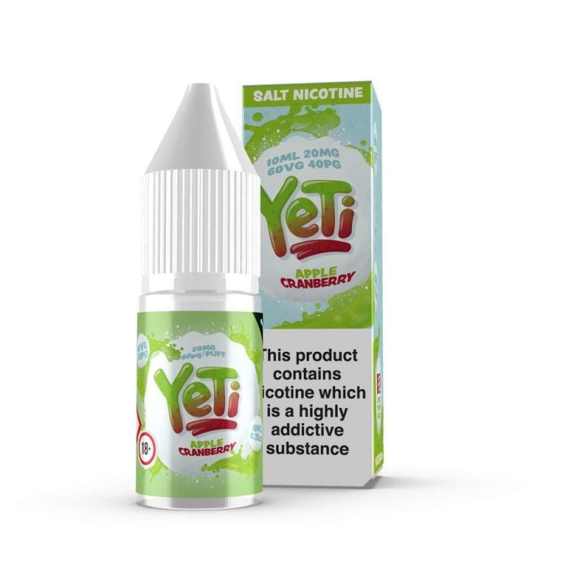 yeti applecranberry nic salt box of 10 mcr vape distro 529025