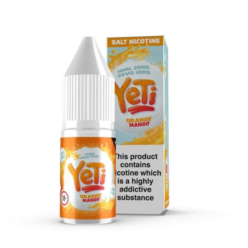 yeti orange mango nic salt box of 10 mcr vape distro 734396