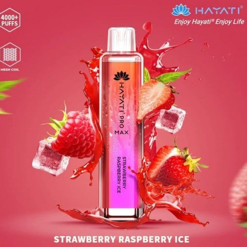 Zero Nicotine Hayati Crystal Pro Max 4000 Disposable Vape Puff Bar Box of 10 - Mcr Vape Distro