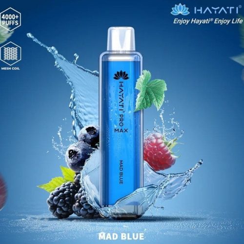 Zero Nicotine Hayati Crystal Pro Max 4000 Disposable Vape Puff Bar Box of 10 - Mcr Vape Distro