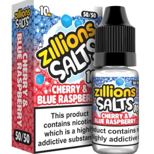 Zillion - Cherry & Blue Raspberry - 10ml Nic Salt (Pack of 5) - Mcr Vape Distro